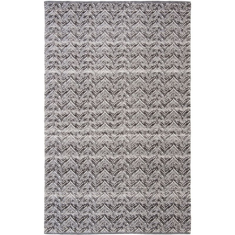 Kilim KLM401 Hand Woven Area Rug - Brown/Charcoal - 5'x8' - Safavieh