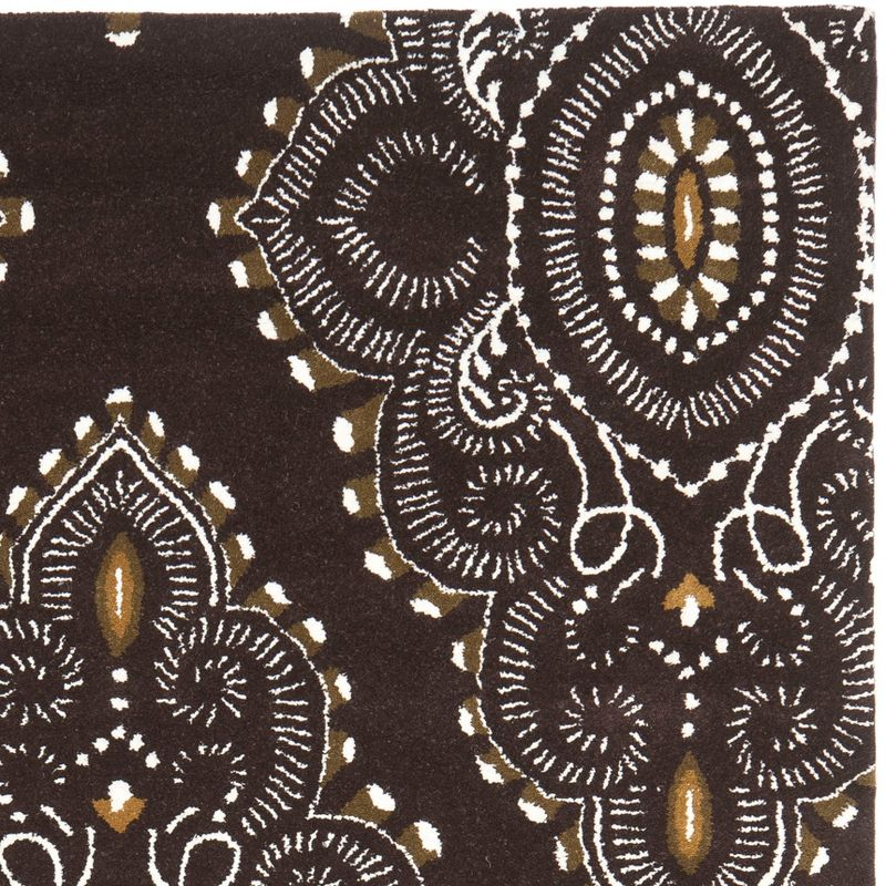 Wyndham WYD372 Hand Tufted Area Rug - Dark Grey/Ivory - 4'x6' - Safavieh.