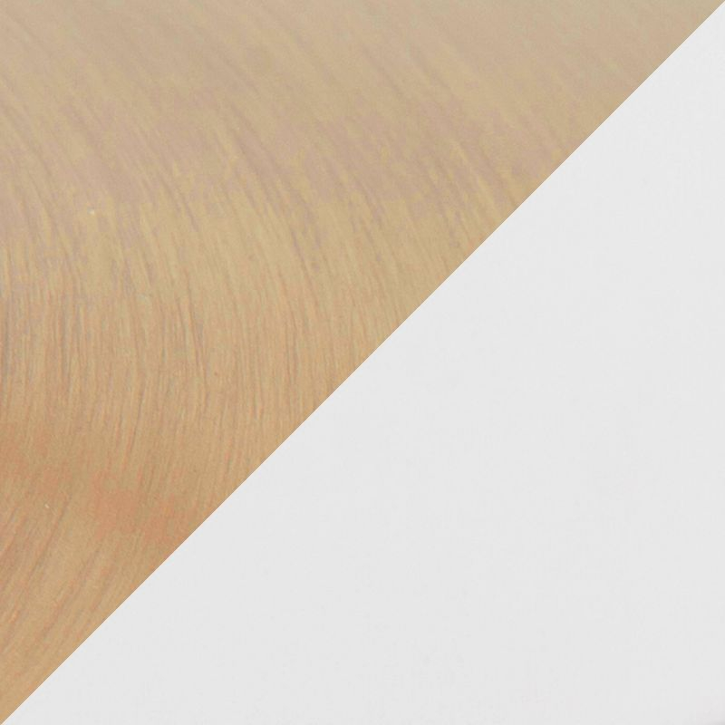 Pebble 24" Bar Height Table Gold/Whites - LumiSource: Modern Round Pedestal, MDF Top, Metal Frame, Seats 2