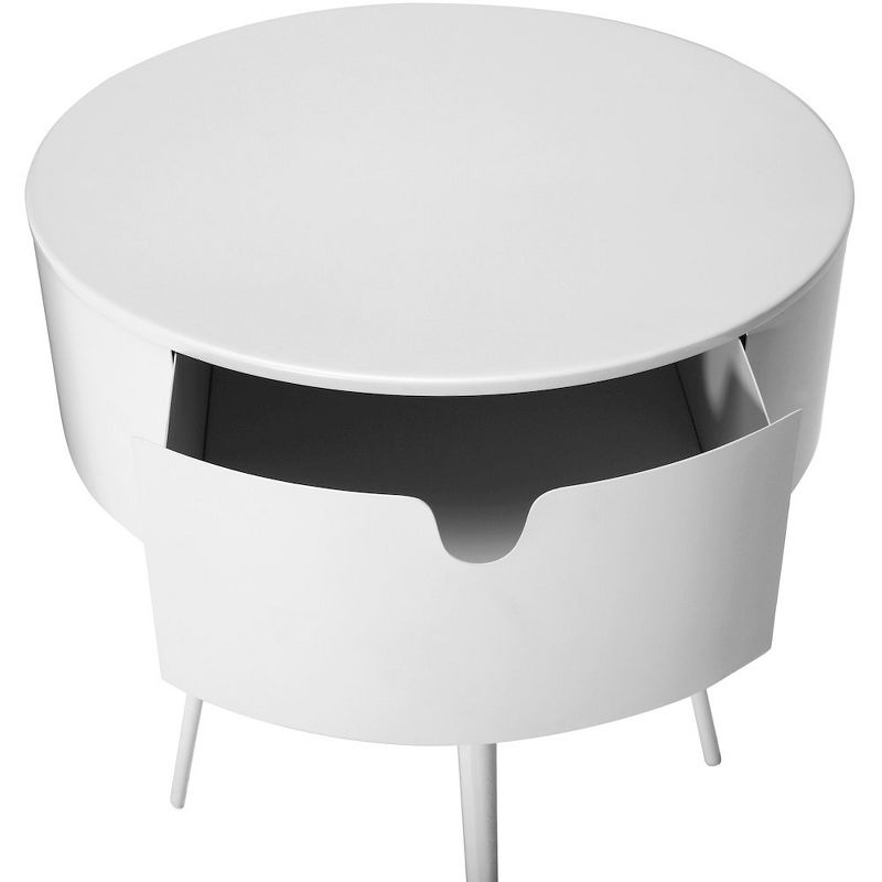 Meridian Furniture,Bali White Nightstand