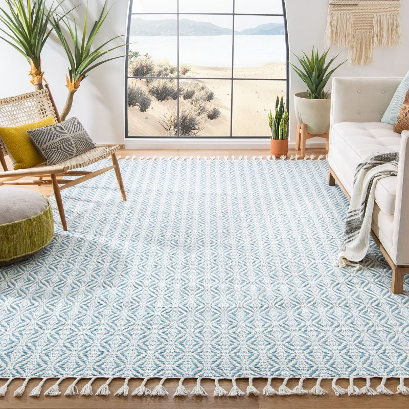 Natura NAT153 Hand Loomed Area Rug - Blue - 8'x10' - Safavieh.