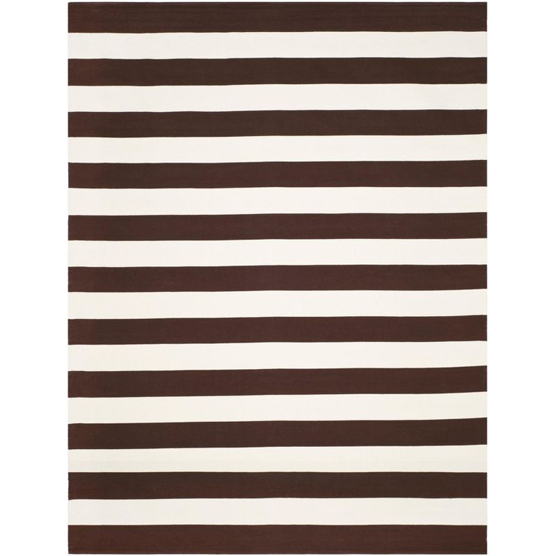 Montauk MTK712 Hand Woven Indoor Area Rug - Chocolate/Ivory - 9'x12' - Safavieh