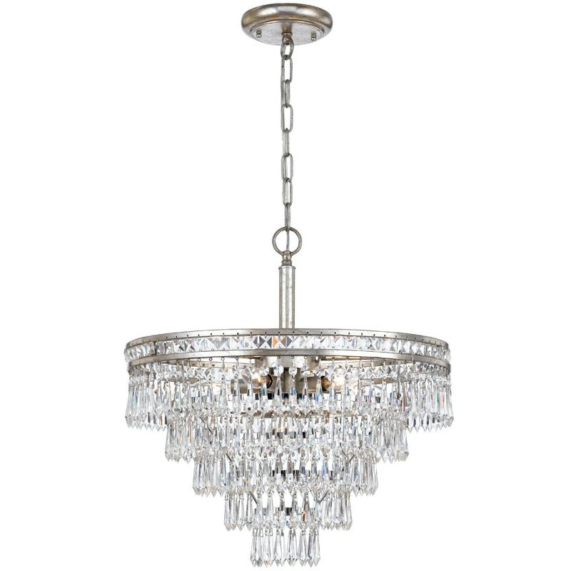 Crystorama Lighting Mercer 7 - Light Chandelier in  Olde Silver
