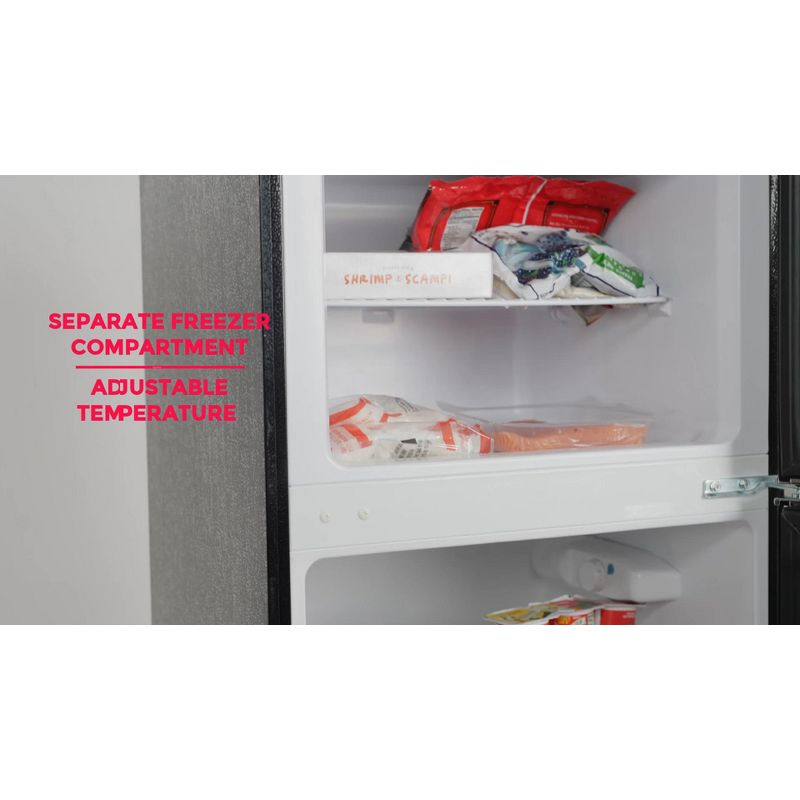 Frigidaire 7.5 cu ft Retro Freestanding Mini Refrigerator with Chrome Handle Red: ETL Listed, 2 Glass Shelves, 1-Year Warranty