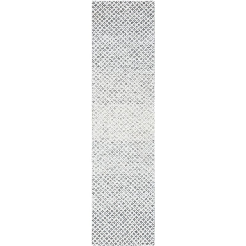 Micro-Loop MLP353 Hand Tufted Indoor Runner Rug - Grey/Ivory - 2'3"x9' - Safavieh