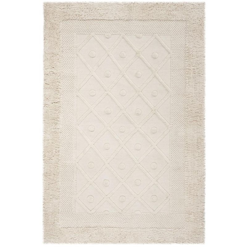 Kenya KNY952 Hand Knotted Accent Rug - Ivory - 2'x3' - Safavieh