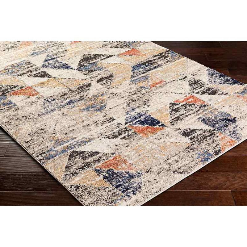 Mark & Day Delaine 2'x2'11" Rectangle Woven Indoor Area Rugs Dark Blue/Light Beige