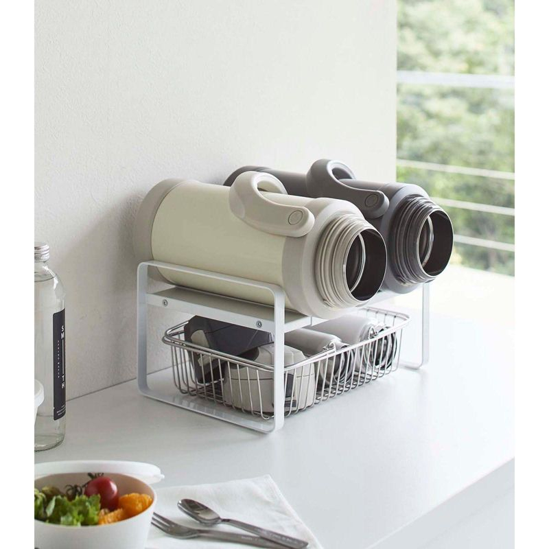 Yamazaki Home - Expandable Kitchen Riser - Steel - White