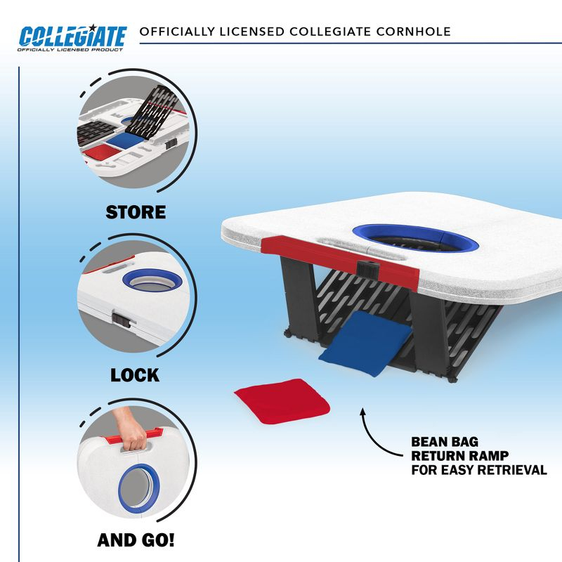 NCAA North Carolina Tar Heels All-Weather Travel Cornhole Set