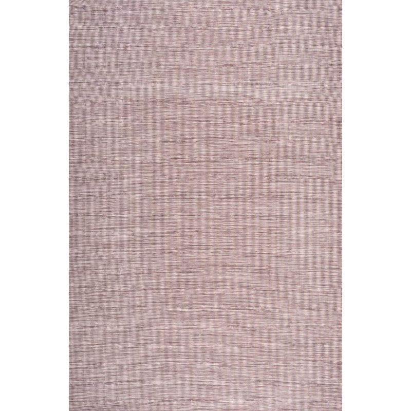 9'x12' Ethan Modern Flatweave Solid  Area Rug, Pink - JONATHAN Y
