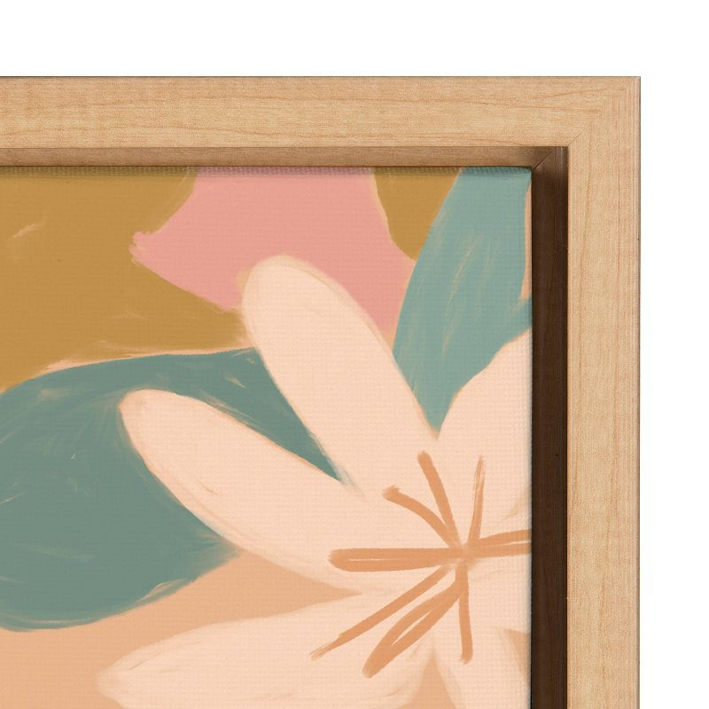 23" x 33" Sylvie Summer Island Framed Canvas by Kate Aurelia Holloway Natural - Kate & Laurel All Things Decor