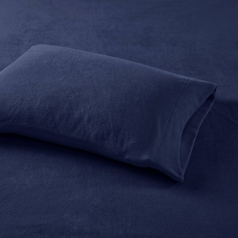 Full Micro Fleece Sheet Set Navy - True North by Sleep Philosophy