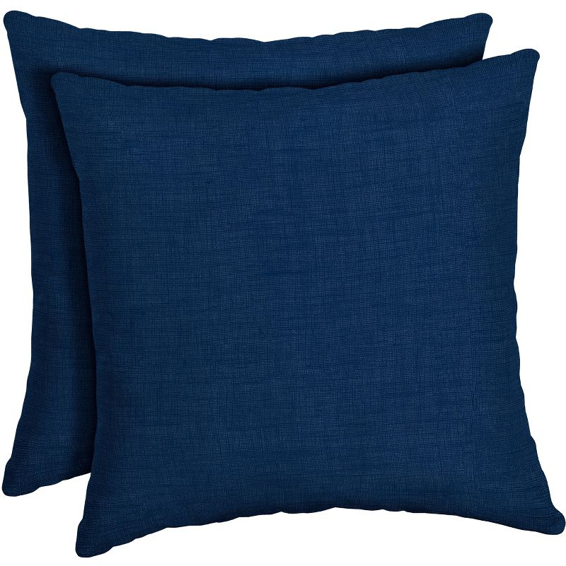 ARDEN Outdoor Toss Pillow (2 Pack) 16 x 16, Sapphire Blue Leala