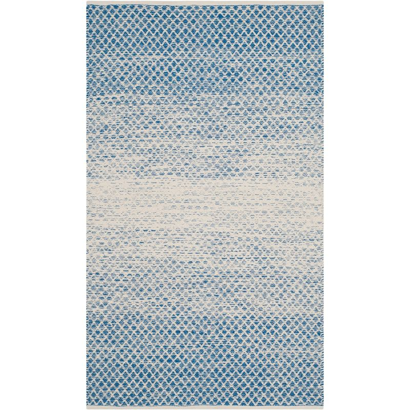 Montauk MTK601 Hand Woven Indoor Accent Rug - Blue/Ivory - 2'3"x5' - Safavieh