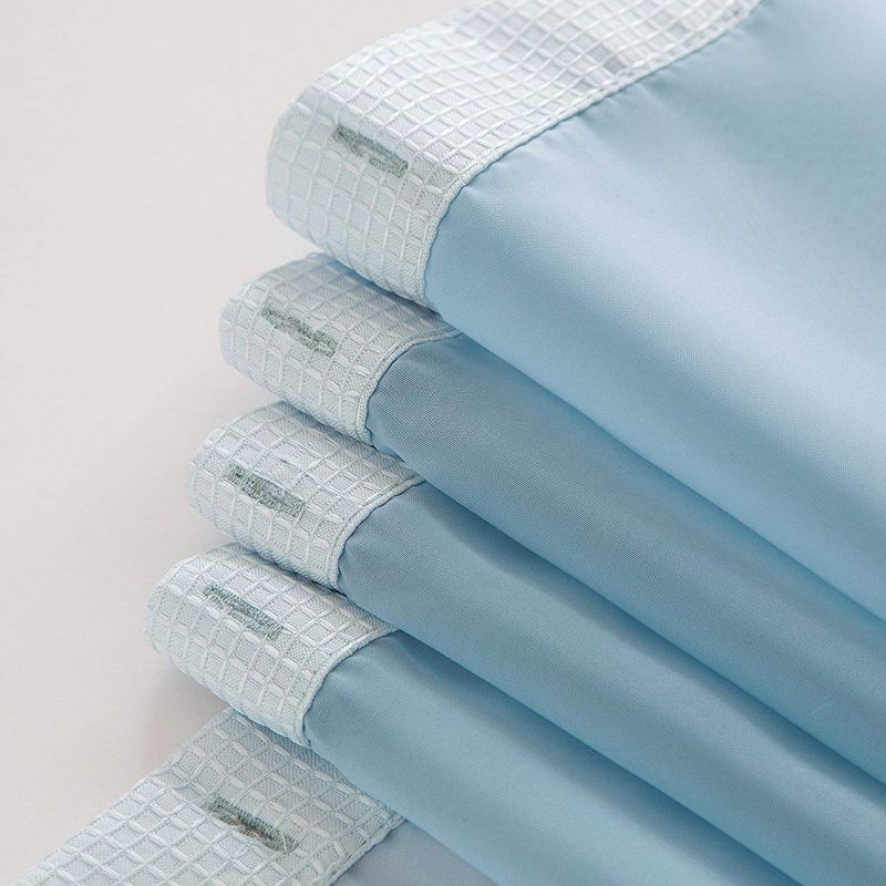 Dainty Home Complete Shower Curtain With Detachable Liner - Sky Blue