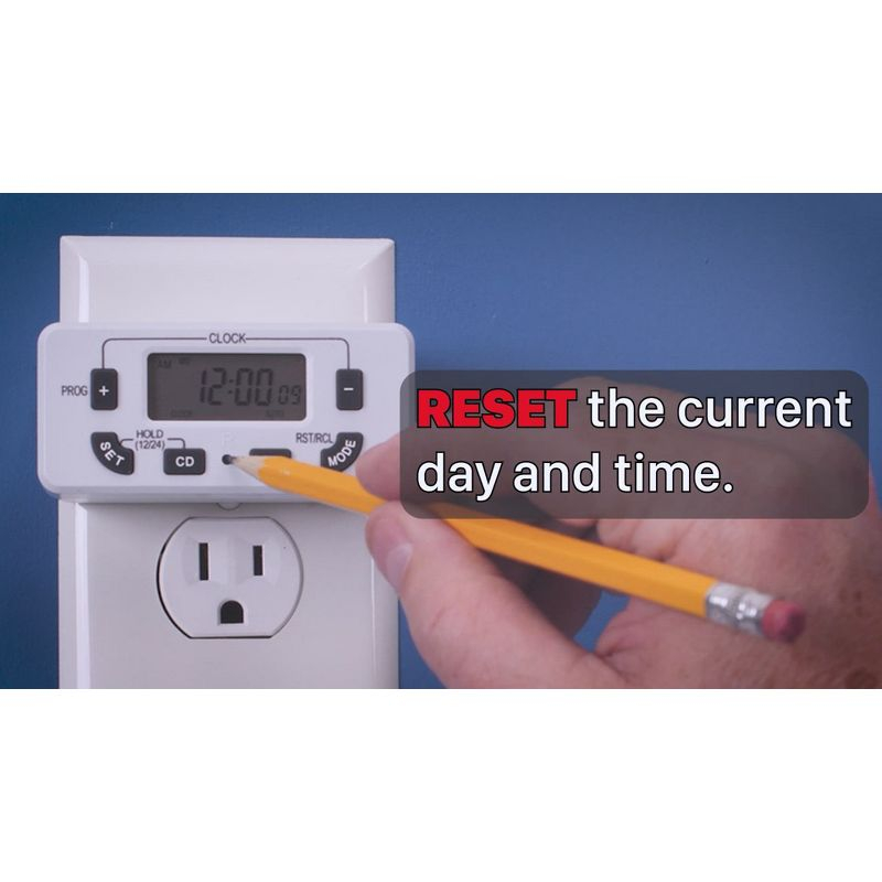 Fosmon Timer for Outlet, [ELT Listed] Light Timer for Lamps Indoor, Timer Outlet For Electrical, Programmable with 10 Program