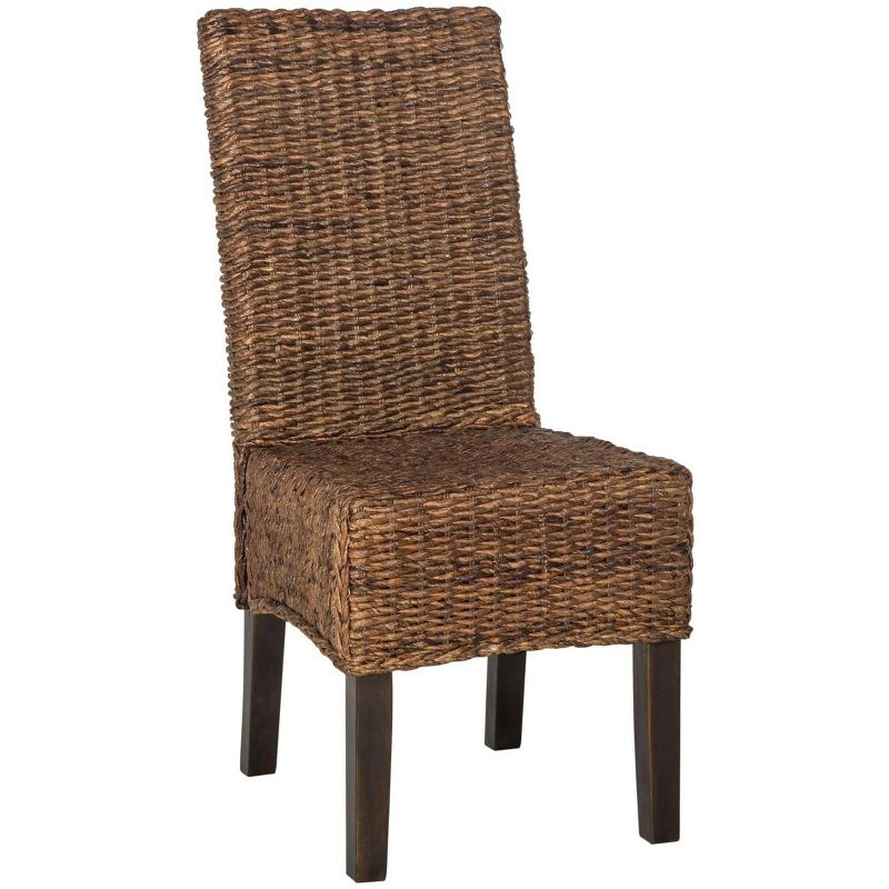 Avita 18''H Wicker Dining Chair (Set of 2) - Brown - Safavieh