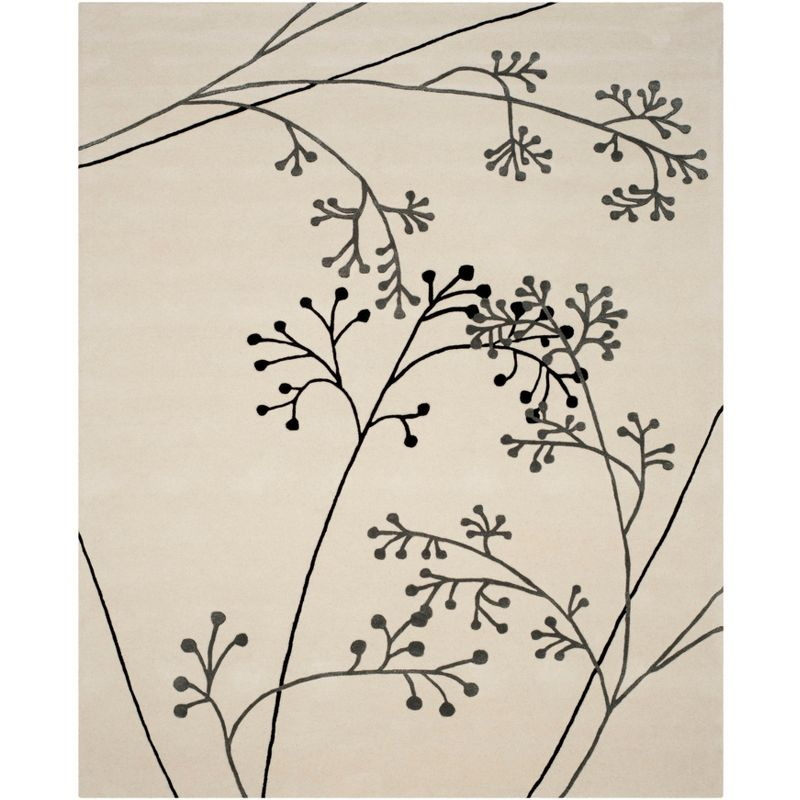 Soho SOH305 Hand Tufted Indoor Area Rug - Ivory/Grey - 9'6"x13'6" - Safavieh