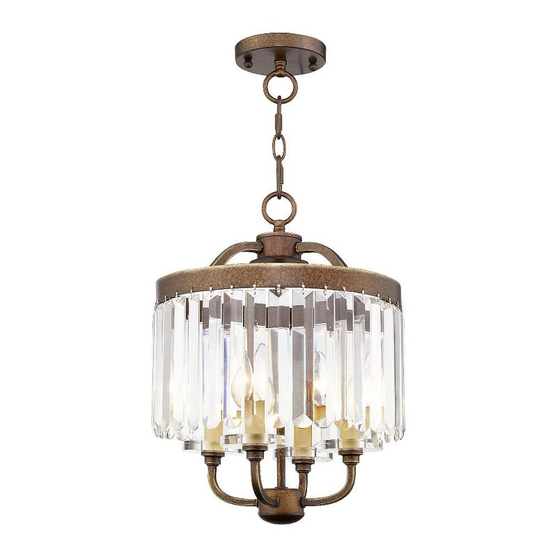 Livex Lighting Ashton 4 - Light Chandelier in  Hand Painted Palacial Bronze