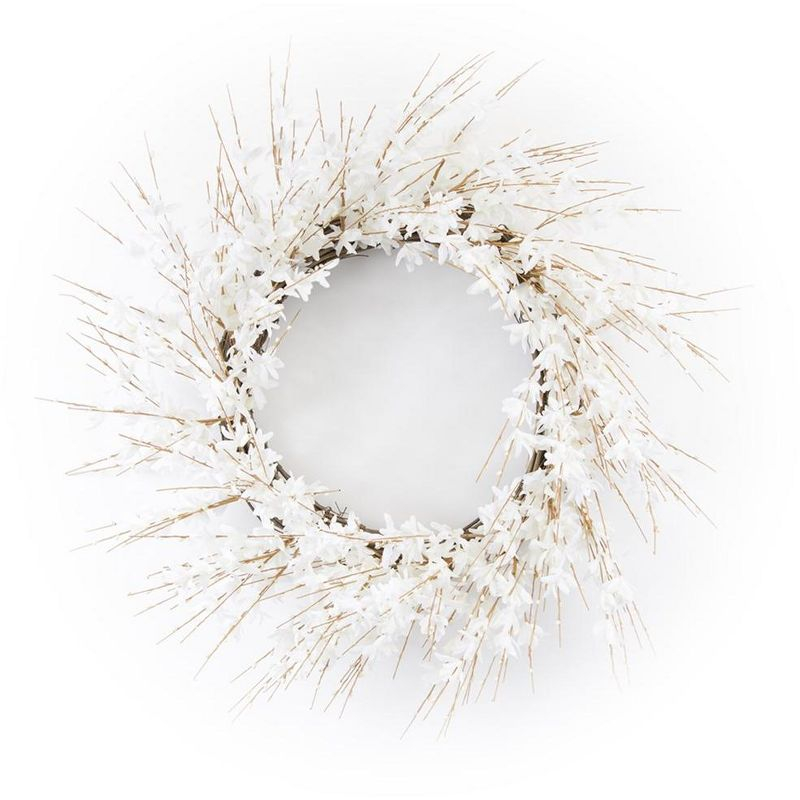 Melrose Blossom Floral Wreath 25"D