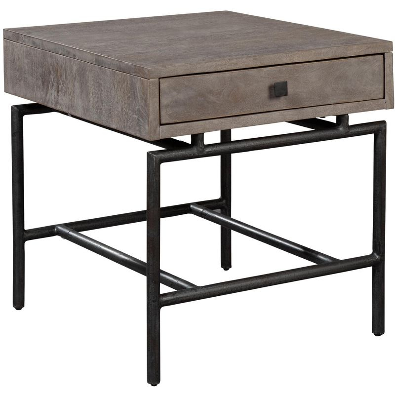 Hekman 24503 One Drawer Lamp Table 2-4503 Grey Sedona