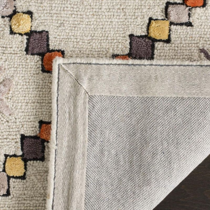 Bellagio BLG548 Hand Tufted Area Rug - Ivory/Multi - 5'x5' - Safavieh.