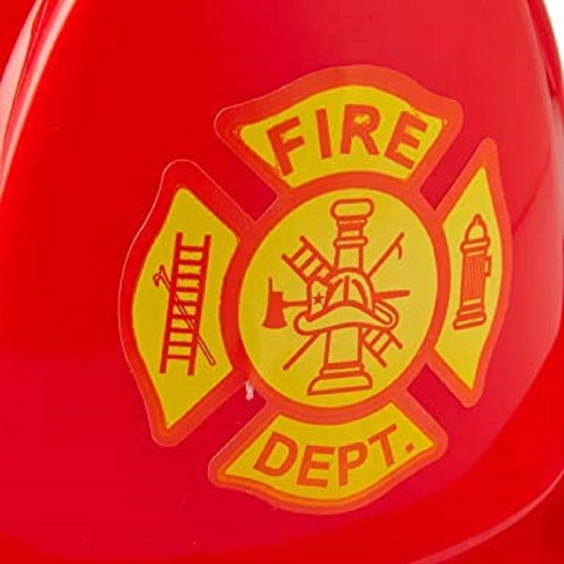 Dress Up America Fireman Helmet - Firefighter Hat - Kids - Red