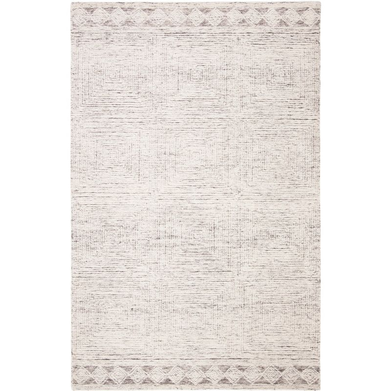 Abstract ABT349 Hand Tufted Indoor Area Rug - Ivory/Grey - 8'x10' - Safavieh