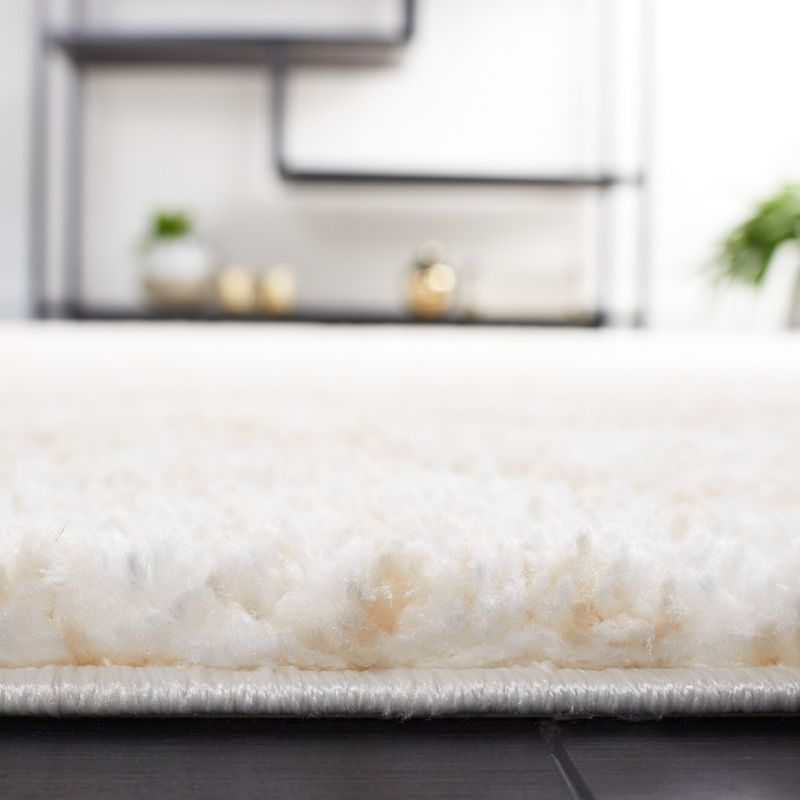 Berber Shag BER574 Power Loomed Indoor Area Rug - Ivory/Beige - 5'5"x7'7" - Safavieh