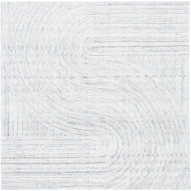 Southampton SHA301 Hand Tufted Indoor Area Rug - Grey - 6'x6' - Safavieh