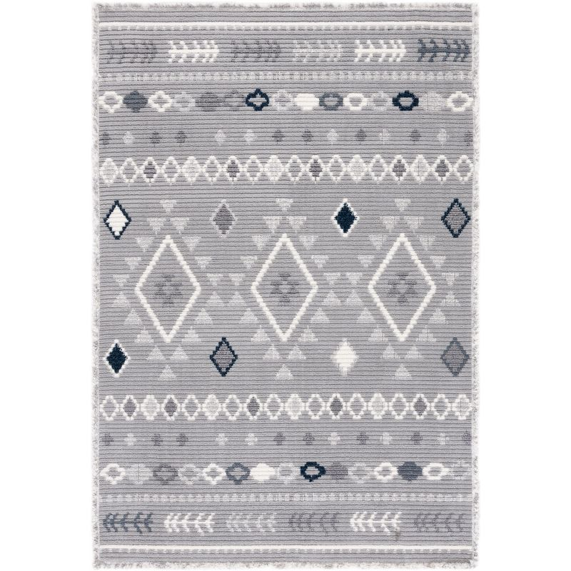 Marrakesh MRK606 Power Loomed Area Rug - Gray/Light Gray - 5'3"x7'6" - Safavieh.