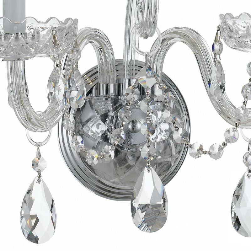 Crystorama Lighting Traditional Crystal 2 - Light Sconce in  Polished Chrome
