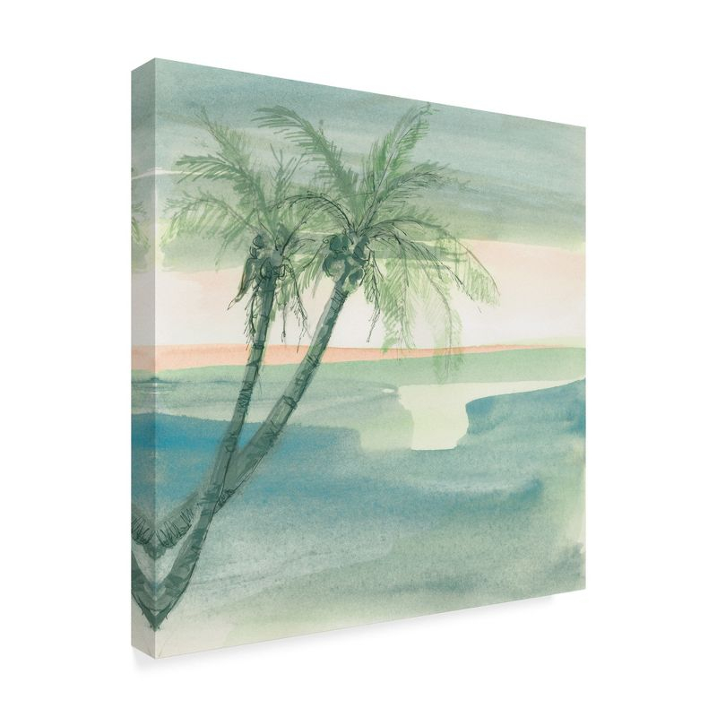 Trademark Fine Art -Chris Paschke 'Peaceful Dusk I Tropical' Canvas Art