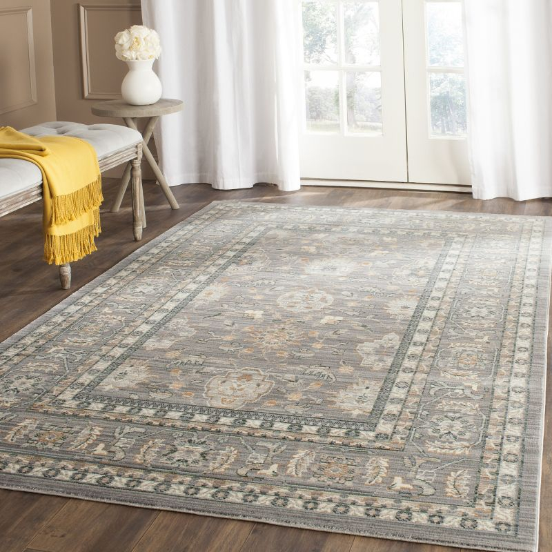 Valencia VAL112 Power Loomed Indoor Area Rug - Mauve/Mauve - 4'x6' - Safavieh