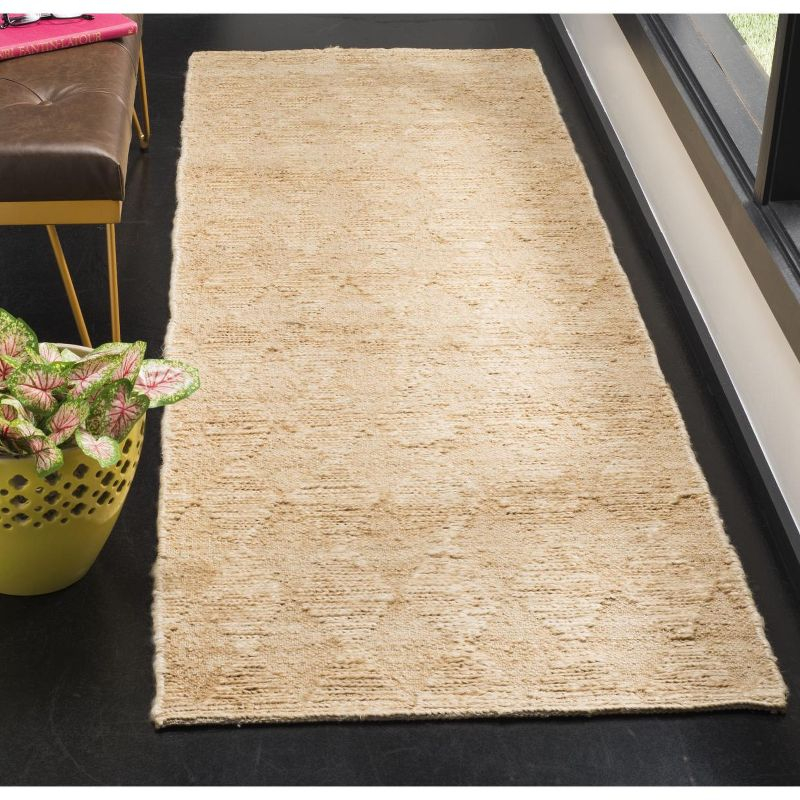 Organic ORG702 Handmade Indoor Runner - Light Beige - 2'6"x8' - Safavieh