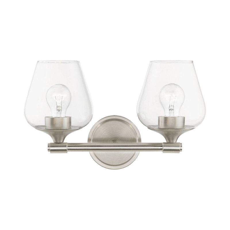 Livex Lighting Willow 2 - Light Vanity in  Brushed Nickel