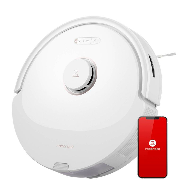Q8 Max Robotic Vacuum White: Roborock, Cordless, Smart Mapping, App Controlled, Tangle-Free, Multi-Surface, 1-Year Warranty