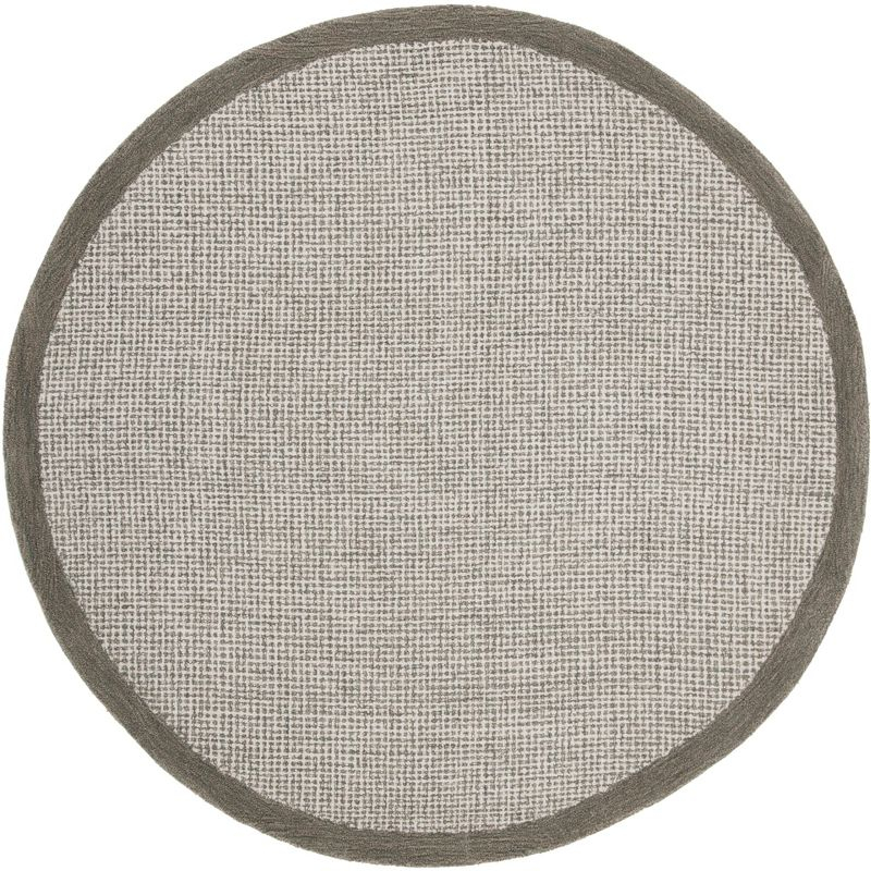 Abstract ABT220 Handmade Indoor Area Rug - Sage/Ivory - 6' Round - Safavieh