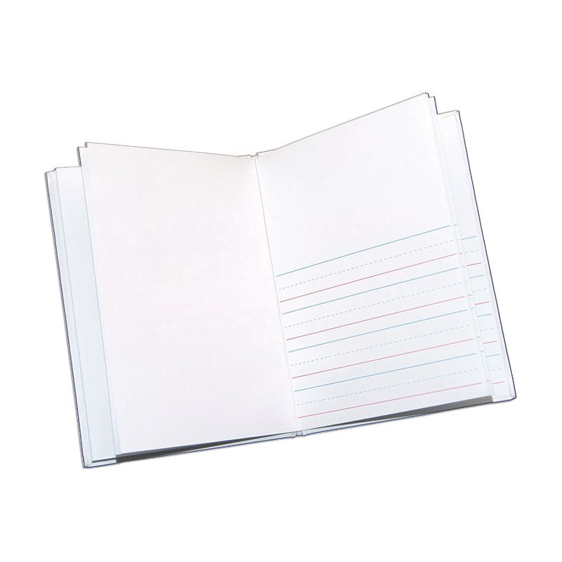 Ashley Productions Hardcover Blank Book Primary Lined, 6" x 8" Portrait, White, Pack of 12