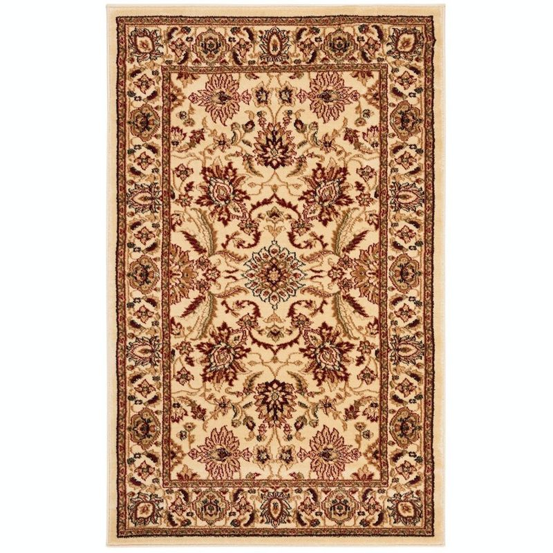 Lyndhurst LNH216 Power Loomed Area Rug - Ivory/Ivory - 4'x6' - Safavieh.