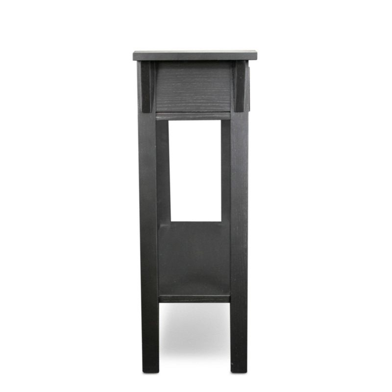 Favorite Finds Mission Hall Stand Slate Finish - Leick Home: Compact Wood Entryway Table with Drawer, CARB Certified