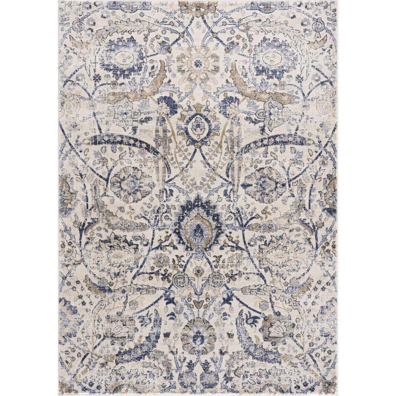 Hauteloom Rectangle Area Rug  Navy