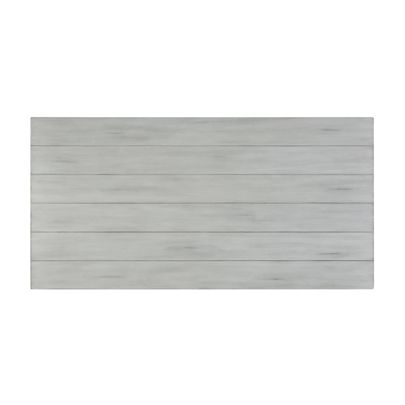 7pc Jamestown Dining Set White - Boraam: Farmhouse Style, Trestle Base, Seats Six