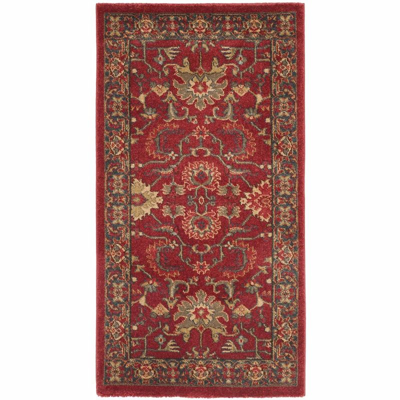 Mahal MAH693 Power Loomed Indoor Accent Rug - Red/Navy - 2'2"x4' - Safavieh
