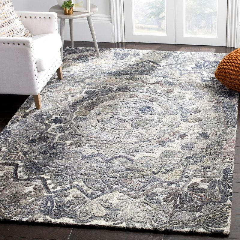 Marquee MRQ110 Hand Tufted Indoor Accent Rug - Grey/Multi - 3'x5' - Safavieh