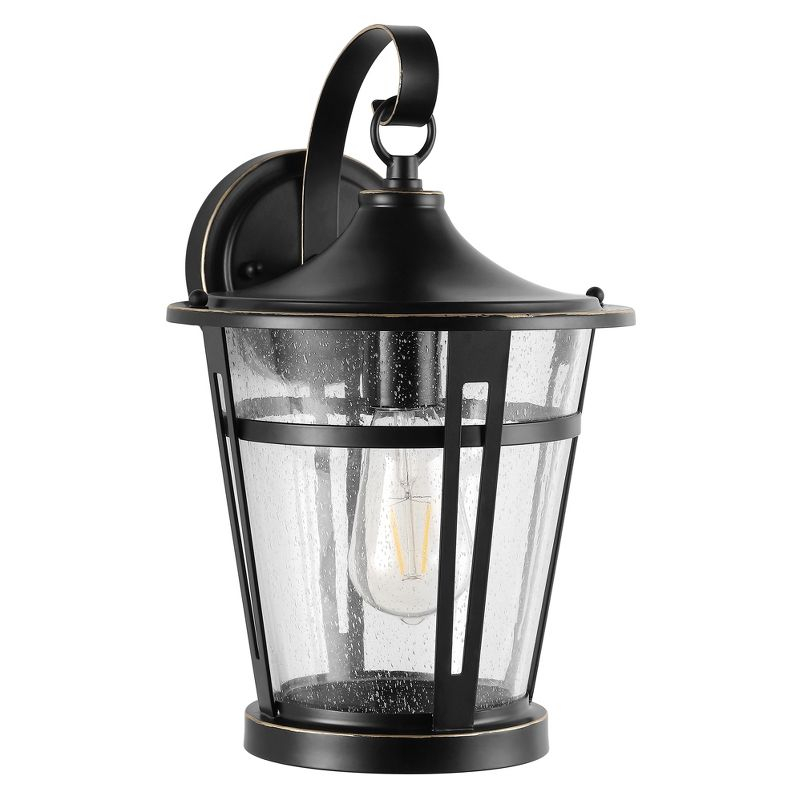 Raine Outdoor Wall Lantern - PLT4015 - Bronze - Safavieh