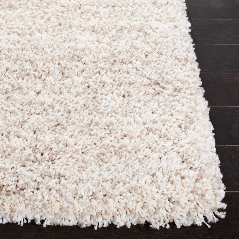 Hudson Shag SGH295 Power Loomed Indoor Area Rug - Ivory/Beige - 4'x6' - Safavieh