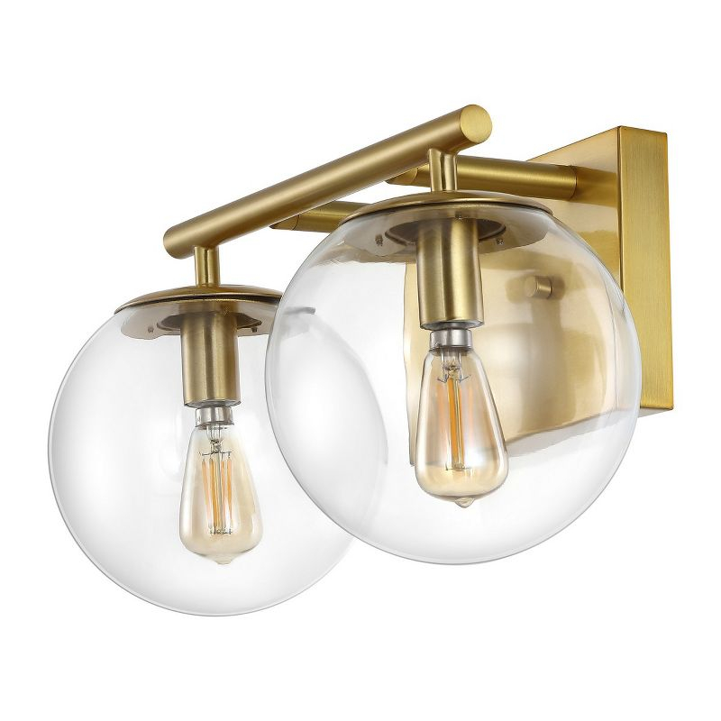 Severa 2 Light 14" Wall Sconce - SCN4125 - Brass - Safavieh