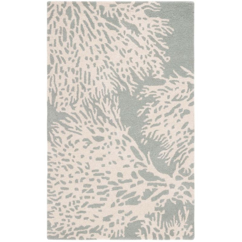 Bella BEL115 Hand Tufted Area Rug - Grey/Ivory - 4'x6' - Safavieh.