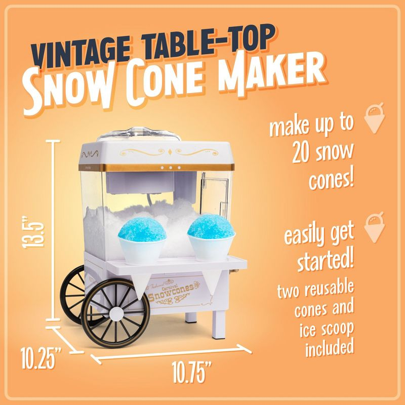Nostalgia NSCM525WH Snow Cone Maker White